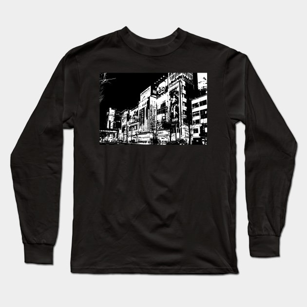 Akihabara (秋葉原) - Tokyo Long Sleeve T-Shirt by Neon Bang Bang